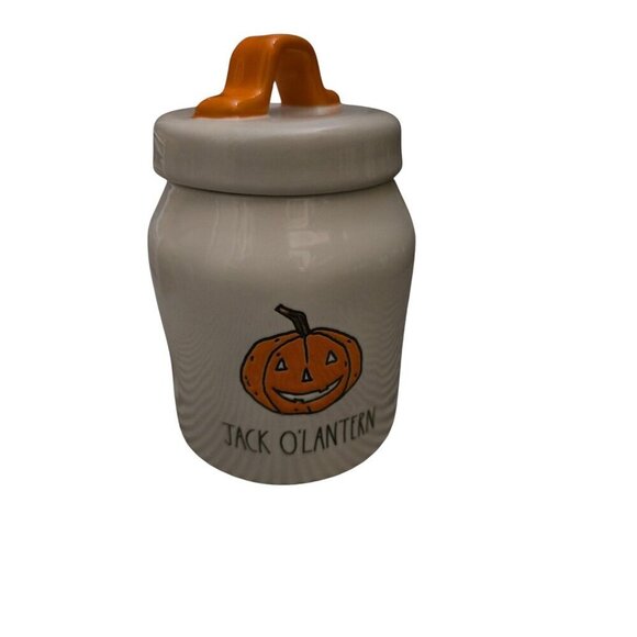 NWT Rae Dunn Halloween Baby Jack O'Lantern Icon  Canister - Picture 1 of 12